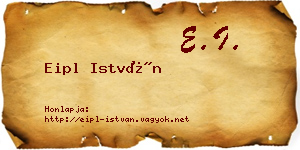 Eipl István névjegykártya