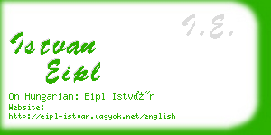 istvan eipl business card